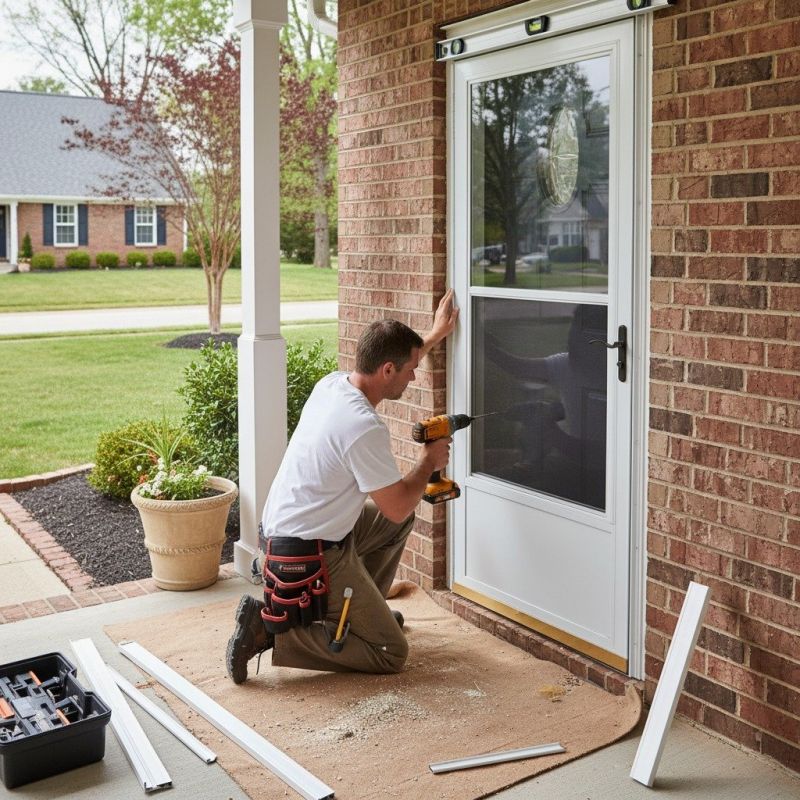 Storm Door Installation detail